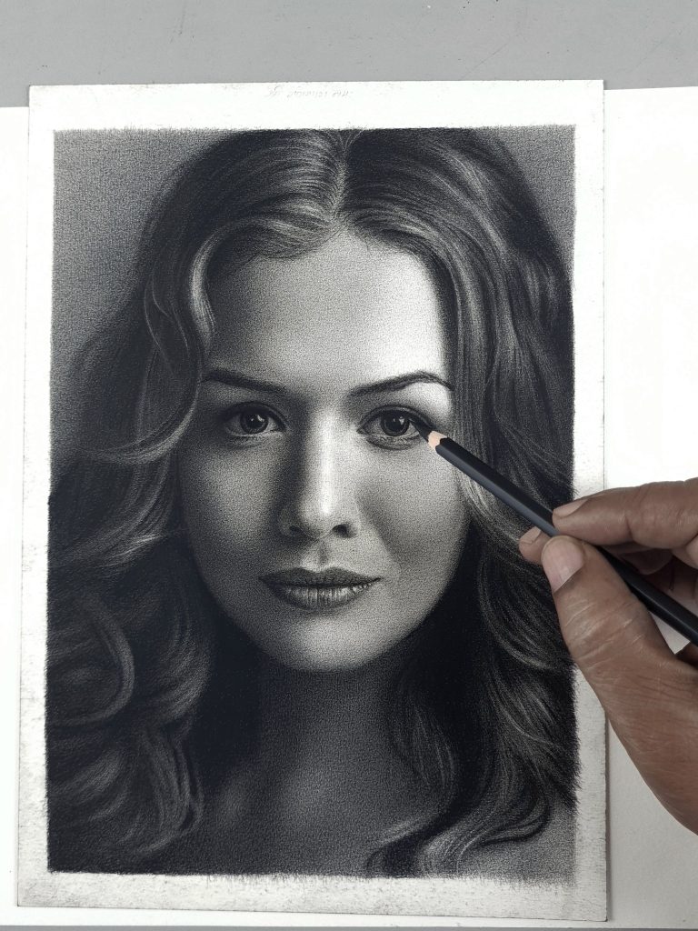super realistic portrait drawing