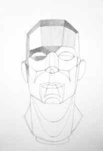 Learn To Draw a Faceted Face Online - Pencil Perceptions
